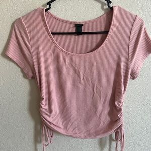 Wild Fable Pink Crop T-shirt